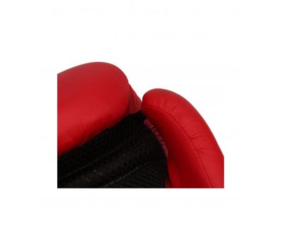 Перчатки боксерские Silver BGS-2039, 10oz, к/з, красный, фото 3