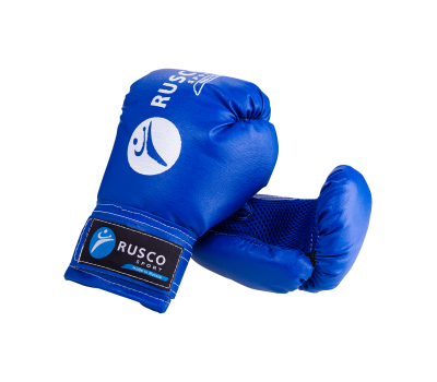 Набор для бокса Rusco, 4oz, кожзам, синий, фото 3