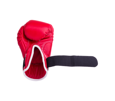 Перчатки боксерские RV-101, 12oz, к/з, красные, фото 4
