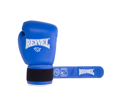 Перчатки боксерские RV-101, 6oz, к/з, синие, фото 5