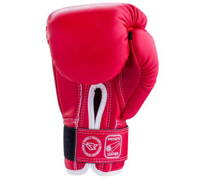 Перчатки боксерские RV-101, 14oz, к/з, красные, фото 2