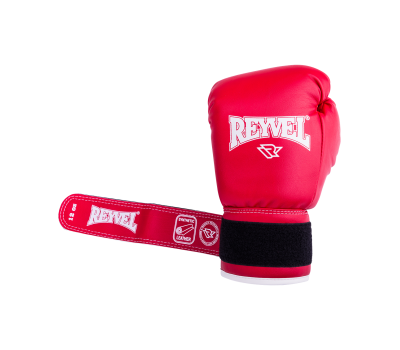 Перчатки боксерские RV-101, 12oz, к/з, красные, фото 5