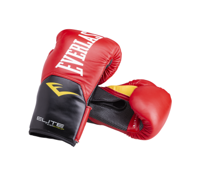 Перчатки боксерские Elite ProStyle P00001198, 14oz, кожзам, красный, фото 1