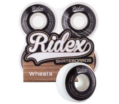 Комплект колес для скейтборда SB, 52*32, белый/черный, 4 шт., фото 1