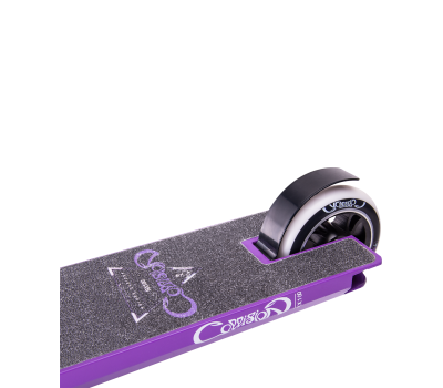 Самокат трюковый Collision purple 100 мм, фото 5