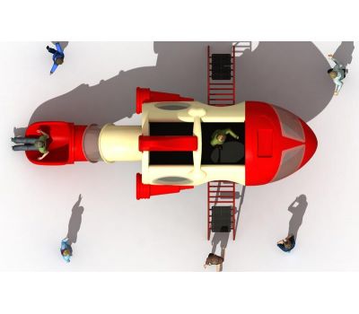 Детская игровая площадка Air-Gym Play Ракета Союз WD-FJ011, серия Авиация, фото 2