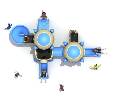 Детская игровая площадка Air-Gym Play Космическая орбитальня станция МИР - 2 WD-RC138, серия Ракеты, фото 3