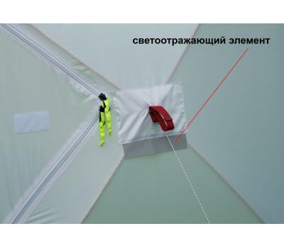 Зимняя палатка ЛОТОС Куб 3 Компакт Эко (стеклокомпозитный каркас), фото 9