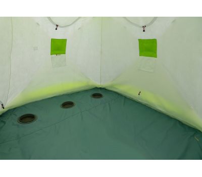 Зимняя палатка ЛОТОС Куб 3 Компакт Эко (стеклокомпозитный каркас), фото 5