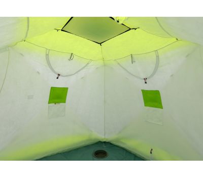Зимняя палатка ЛОТОС Куб 3 Компакт Эко (стеклокомпозитный каркас), фото 4