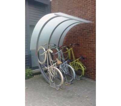 Парковка для велосипедов 45 градусов с навесом, фото 2