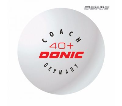 Мячики для н/тенниса DONIC 40+ Coach Ball пластик белые, фото 3