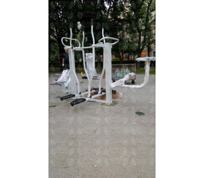 Уличный тренажер Лыжники + Велосипед + Разведение ног  Air-Gym YT35, фото 2