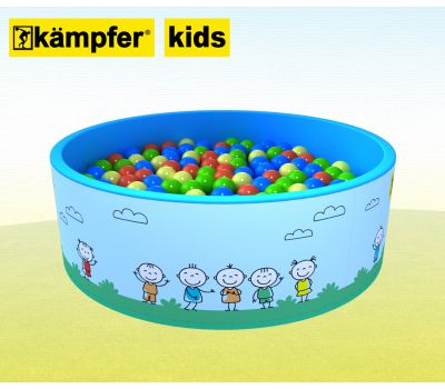 Сухой бассейн Kampfer Kids (голубой + 200 шаров), фото 3