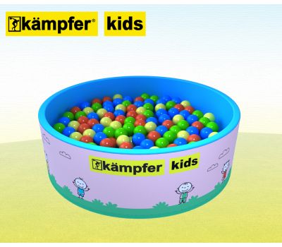 Сухой бассейн Kampfer Kids (розовый + 200 шаров), фото 3