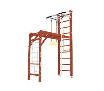 Шведская стенка Kampfer Union Ceiling (№4 Вишневый Стандарт белый турник), фото 10