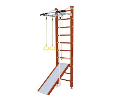 Шведская стенка Kampfer Ride Ceiling (№4 Вишневый Стандарт белый турник), фото 10