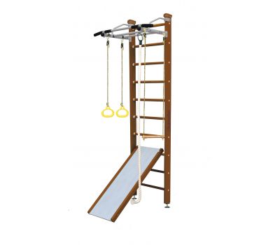Шведская стенка Kampfer Ride Ceiling (№2 Ореховый Стандарт белый антик турник), фото 10