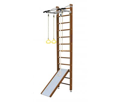 Шведская стенка Kampfer Ride Ceiling (№2 Ореховый Высота 3 м белый антик турник), фото 10