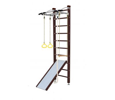 Шведская стенка Kampfer Ride Ceiling (№5 Шоколадный Стандарт белый антик турник), фото 10