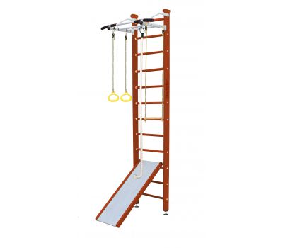 Шведская стенка Kampfer Ride Ceiling (№4 Вишневый Высота 3 м белый турник), фото 10