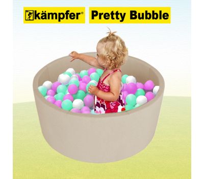 Детский сухой бассейн Kampfer Pretty Bubble (Бежевый + 300 шаров), фото 3