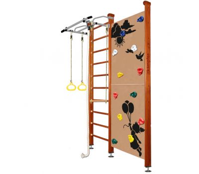 Шведская стенка Kampfer Jungle Ceiling Girl (№4 Вишневый Стандарт белый антик турник), фото 10