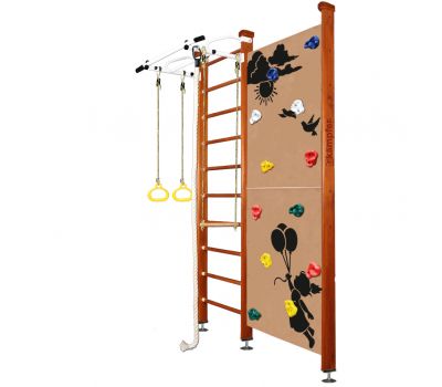 Шведская стенка Kampfer Jungle Ceiling Girl (№4 Вишневый Стандарт белый турник), фото 10