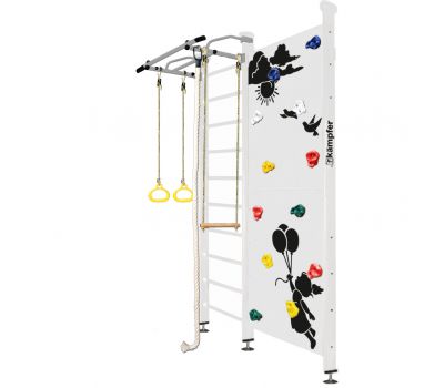 Шведская стенка Kampfer Jungle Ceiling Girl (№6 Жемчужный Стандарт белый антик турник), фото 10