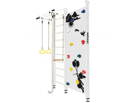 Шведская стенка Kampfer Jungle Ceiling Girl (№6 Жемчужный Стандарт белый турник), фото 10