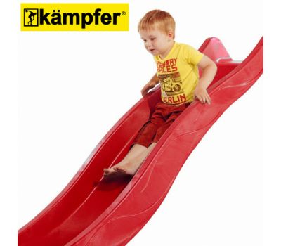 Пластиковая горка Kampfer высота 1,5м длина 3м (красный), фото 5