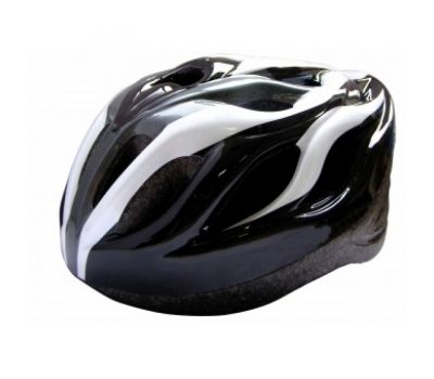 Шлем роликовый раздвижной Larsen H3BW чёрный 54-57см, фото 1