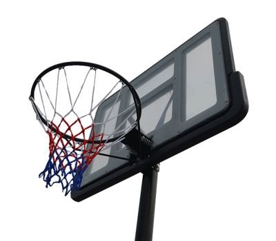Баскетбольная мобильная стойка DFC STAND44PVC3 110x75cm ПВХ раздвиж.регулировка (STAND 4PVC3), фото 3