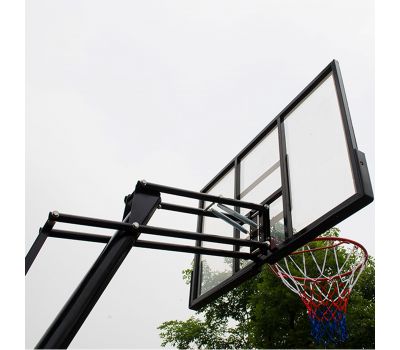 Баскетбольная мобильная стойка DFC STAND50P 127x80cm поликарбонат винт. рег-ка, фото 7
