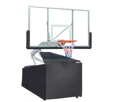 Баскетбольная мобильная стойка DFC STAND72G 180x105CM стекло (семь коробов), фото 2