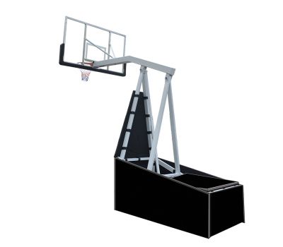 Баскетбольная мобильная стойка DFC STAND72G 180x105CM стекло (семь коробов), фото 6