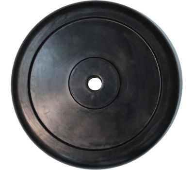Диск для штанги черный обрезиненный D-26, 20 кг, фото 1