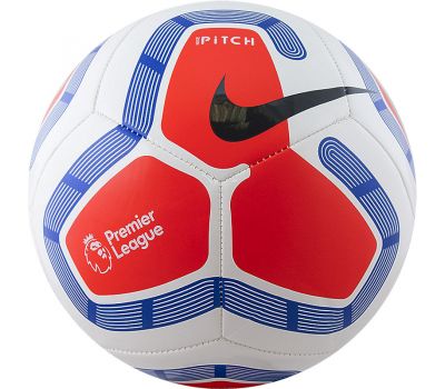 Мяч футбольный Nike Pitch PL (бело-синий), фото 1