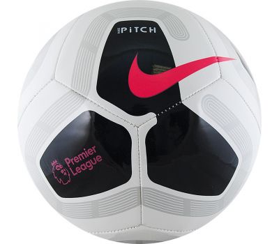 Мяч футбольный Nike Pitch PL (бело-черный) 5 размер, фото 1