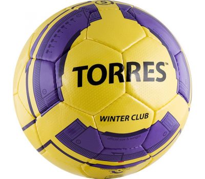 Мяч футбольный TORRES Winter Club YELLOW, фото 2