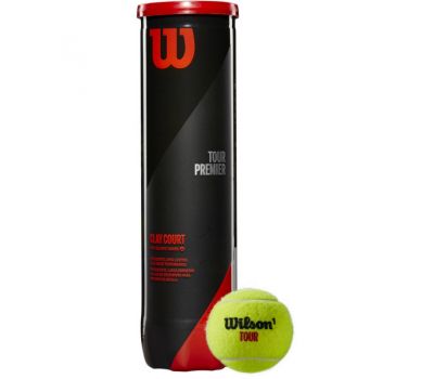 Мяч теннисный Wilson Tour Premier Can Clay, фото 1