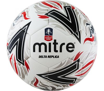 Мяч футбольный Mitre Delta Replica (Красно-оранжевый), фото 1