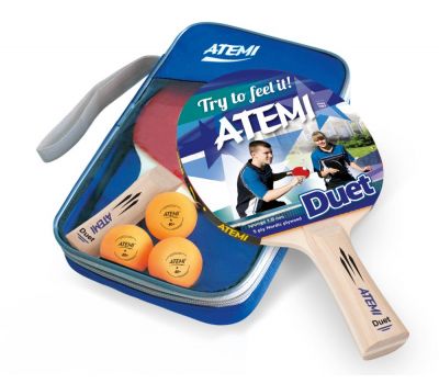 Набор для настольного тенниса Atemi DUET (2 ракетки+чехол+3 мяча*), фото 1