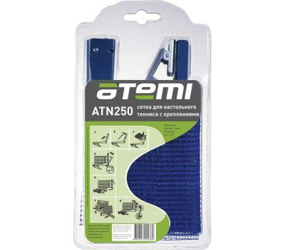Сетка для настольного тенниса Atemi с креплением, нейлон, ATN250, фото 1