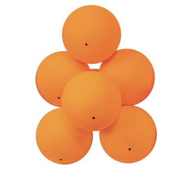 Мячи для настольного тенниса Атеми 1*, пластик, 40+, оранж., 6 шт, фото 1