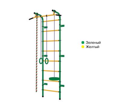 Детский спортивный комплекс Пионер С1РМ зелёно/жёлтый