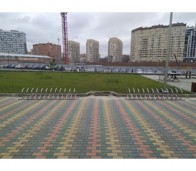 Велопарковка Луна из нержавеющей стали, фото 8