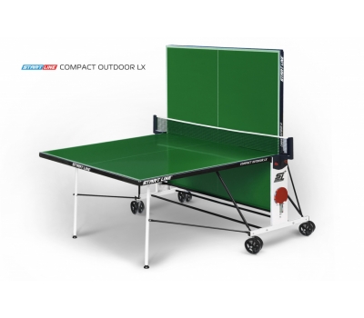 Теннисный стол START LINE Compact Outdoor 2 LX green, с сеткой, фото 1