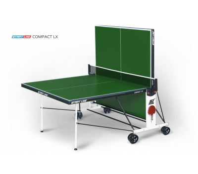 Теннисный стол START LINE Compact LX Green с сеткой, фото 1
