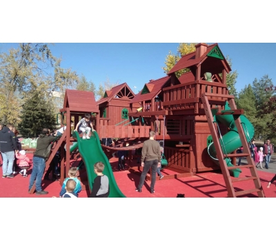 Детская деревянная игровая площадка МЕТРОПОЛИС, фото 5